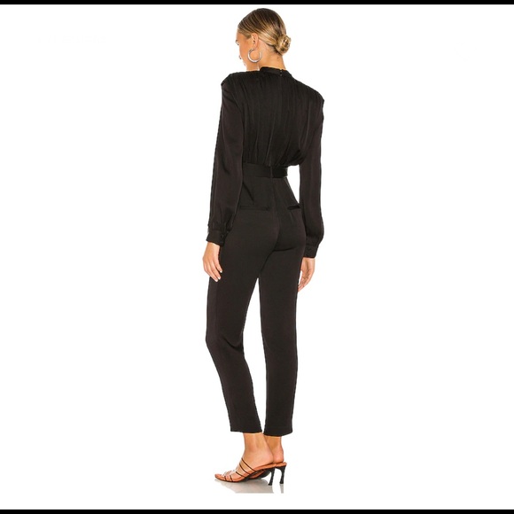 Veronica Beard Kavia Jumpsuit in Black 4 - Picture 4 of 11
